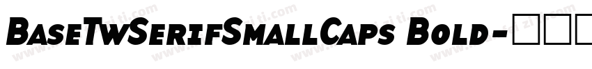 BaseTwSerifSmallCaps Bold字体转换